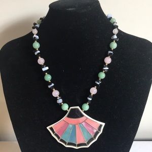 Vintage Lee Sands Genuine Stones Necklace